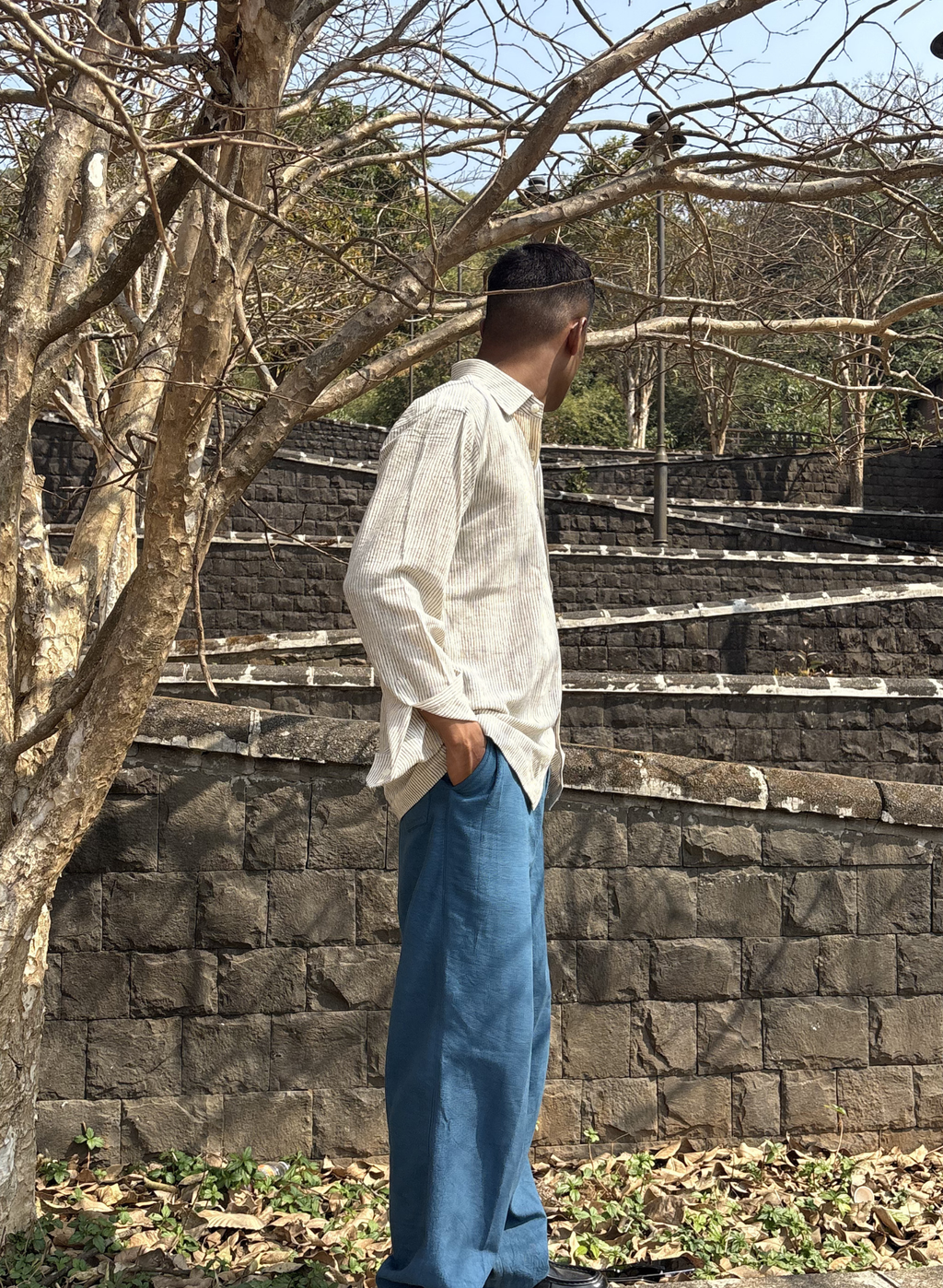 Handwoven Indigo Lineage Shirt