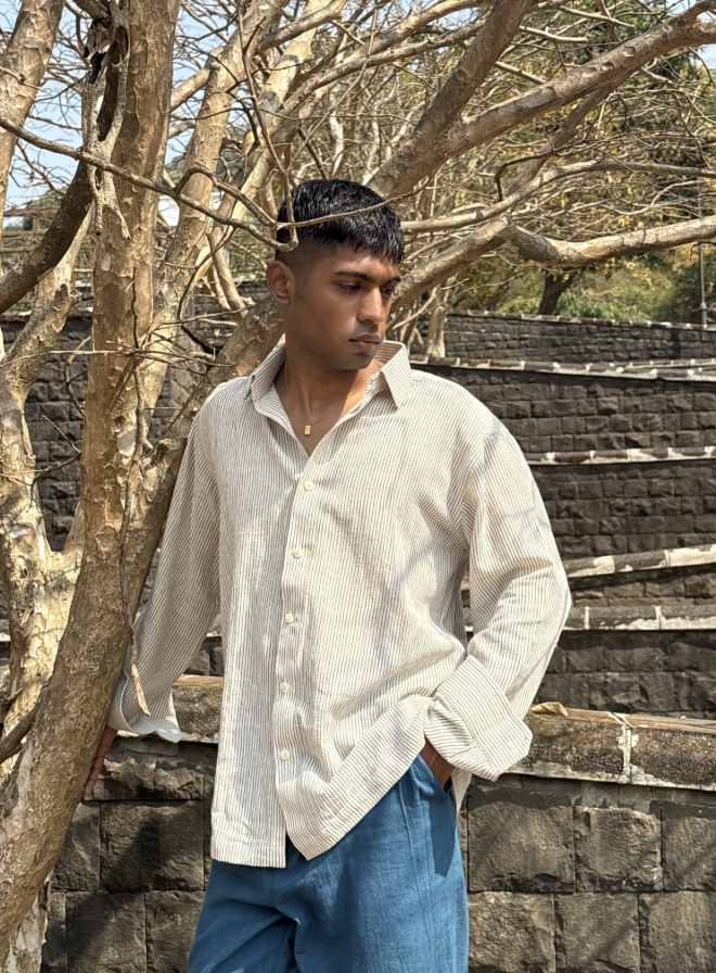 Handwoven Indigo Lineage Shirt