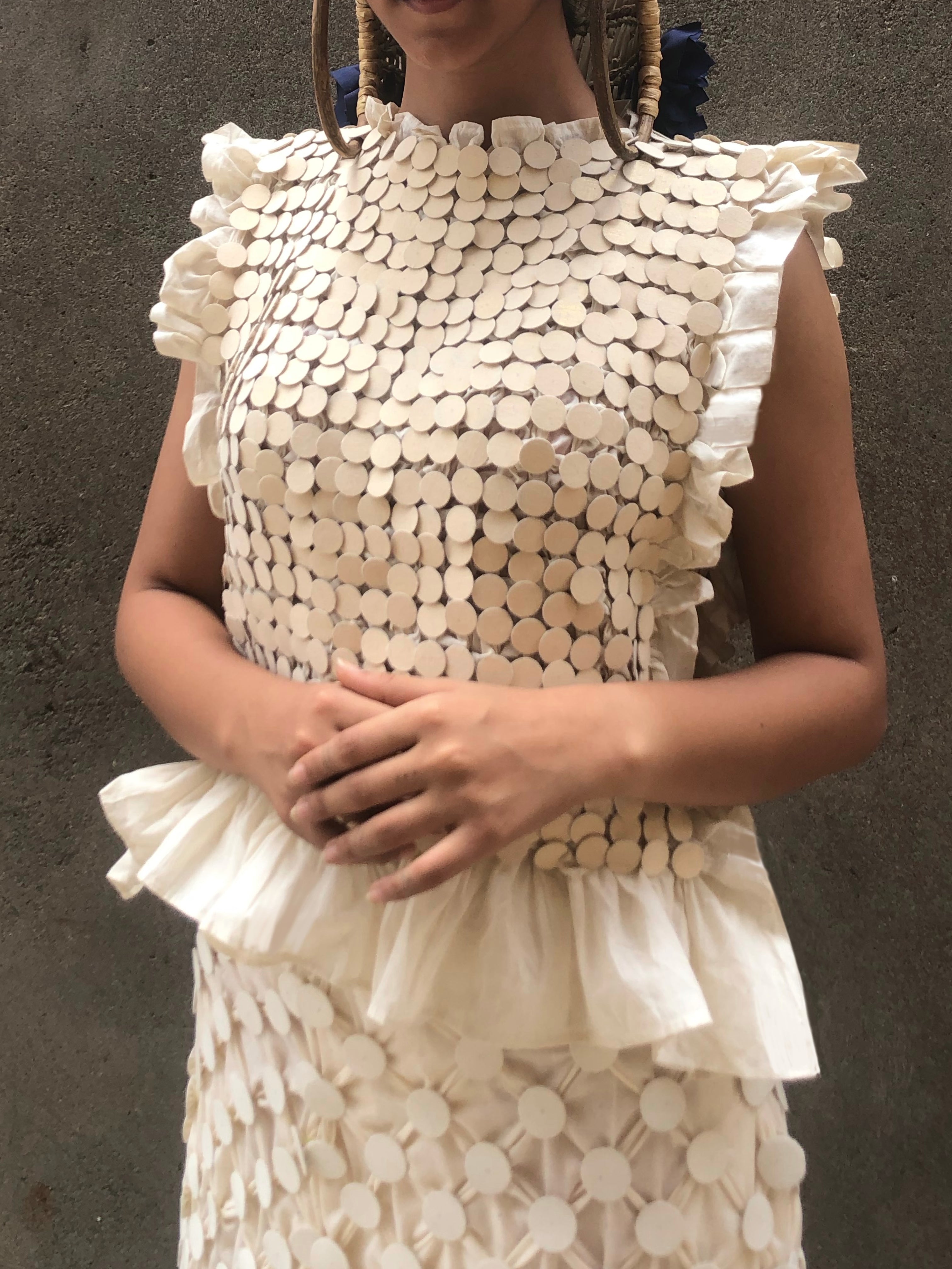 BUTTONED SKIRT