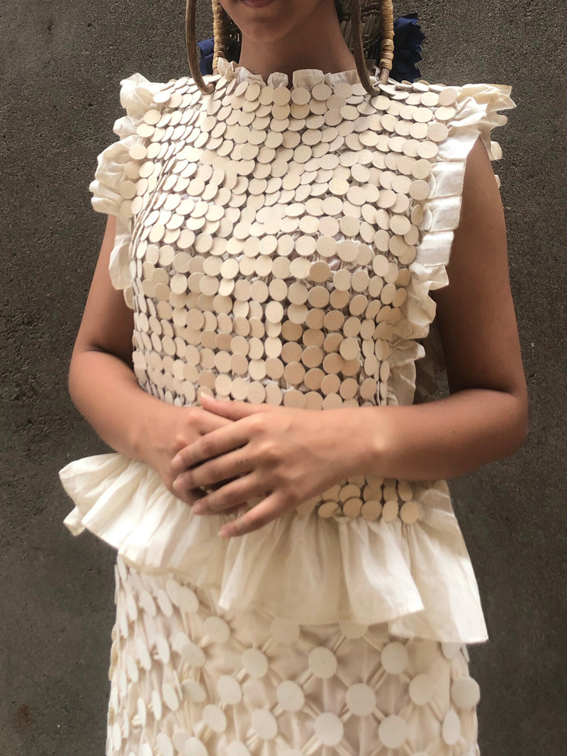 BUTTONED SKIRT